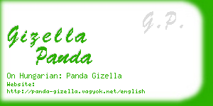 gizella panda business card